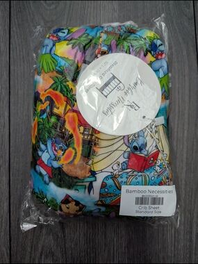 Bamboo Necessities Limited Edition Lilo & Stitch Tropical Crib Sheet